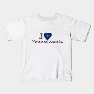 I Love Pennsylvania Kids T-Shirt